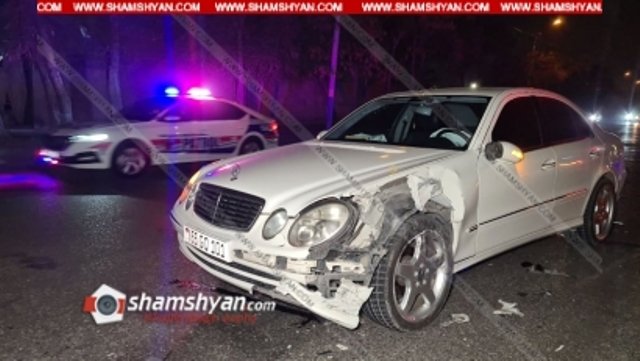 Ավտովթար Երևանում. բախվել են Mercedes-ն ու Nissan-ը. 3 ամսական երեխան տեղափոխվել է հիվանդանոց