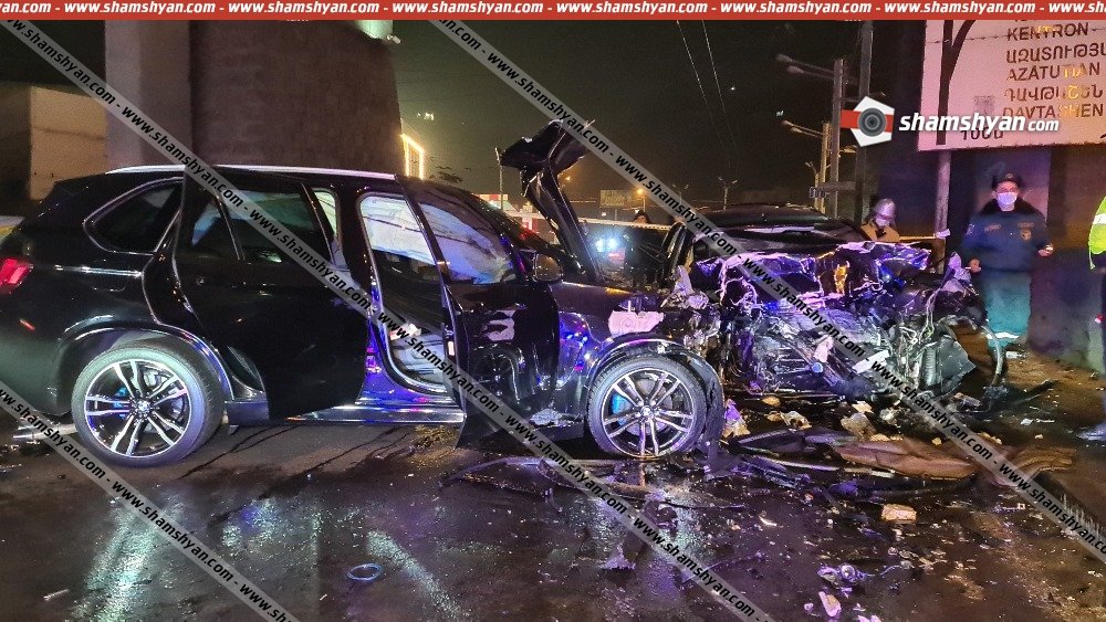 Խոշոր ու ողբերգական ավտովթար Երևանում. «Բելաջիո» ռեստորանի մոտ բախվել են BMW-ն ու Infiniti-ն.