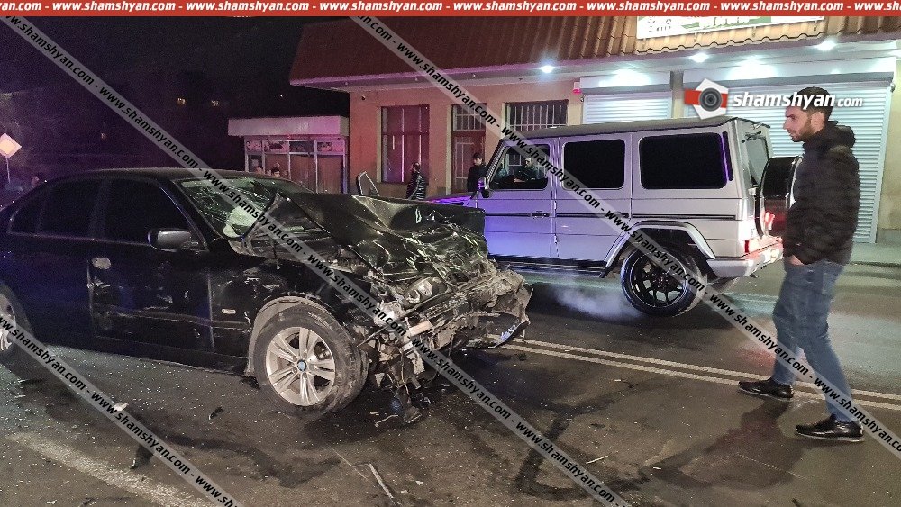 Խոշոր ավտովթար Երևանում. բախվել են BMW-ն ու ВАЗ 21134-ը . կա վիրավոր