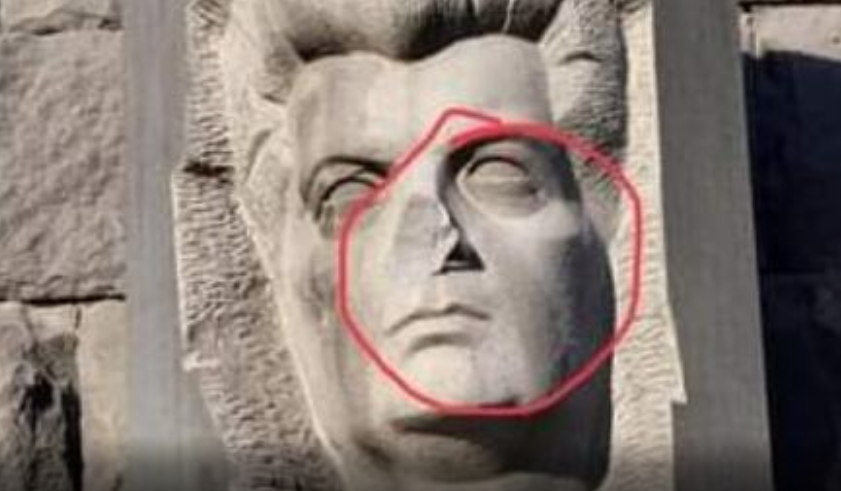 Ոստիկանները բերման են ենթարկել Լեոնիդ Ազգալդյանի հուշարձանը վնասած տղամարդուն. նա ձերբակալվել է