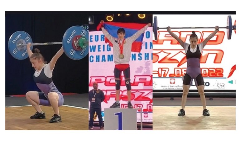 Ծանրորդներ Միքայել Չոլակյանը և Ալեքսանդրա Գրիգորյանը՝ Եվրոպայի պատանեկան առաջնության հաղթողներ